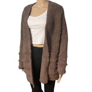 Barefoot Dreams Cozychic boardwalk cardigan colour brown size medium